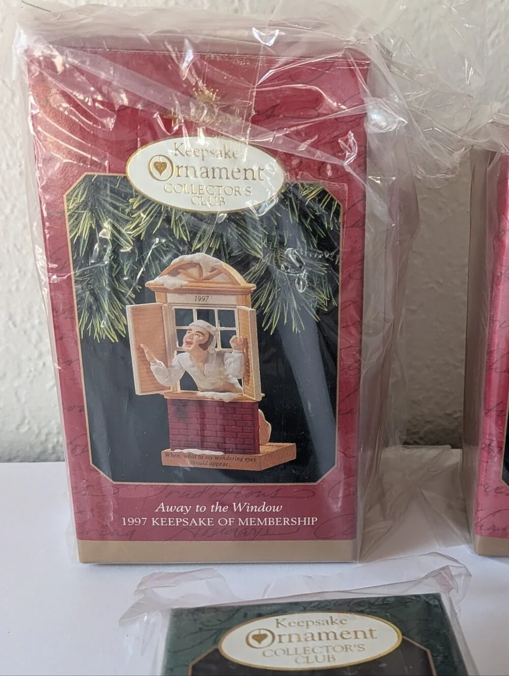 Hallmark Keepsake Collectors Club Ornament Set 4 The Night Before Christmas 1997